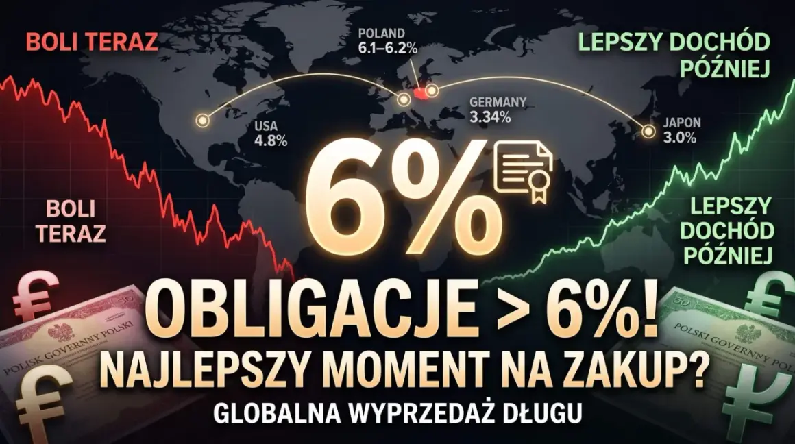 Globalna wyprzedaż długu. Rentowność obligacji 10 letnich >6% - czy to najlepszy moment na zakup?